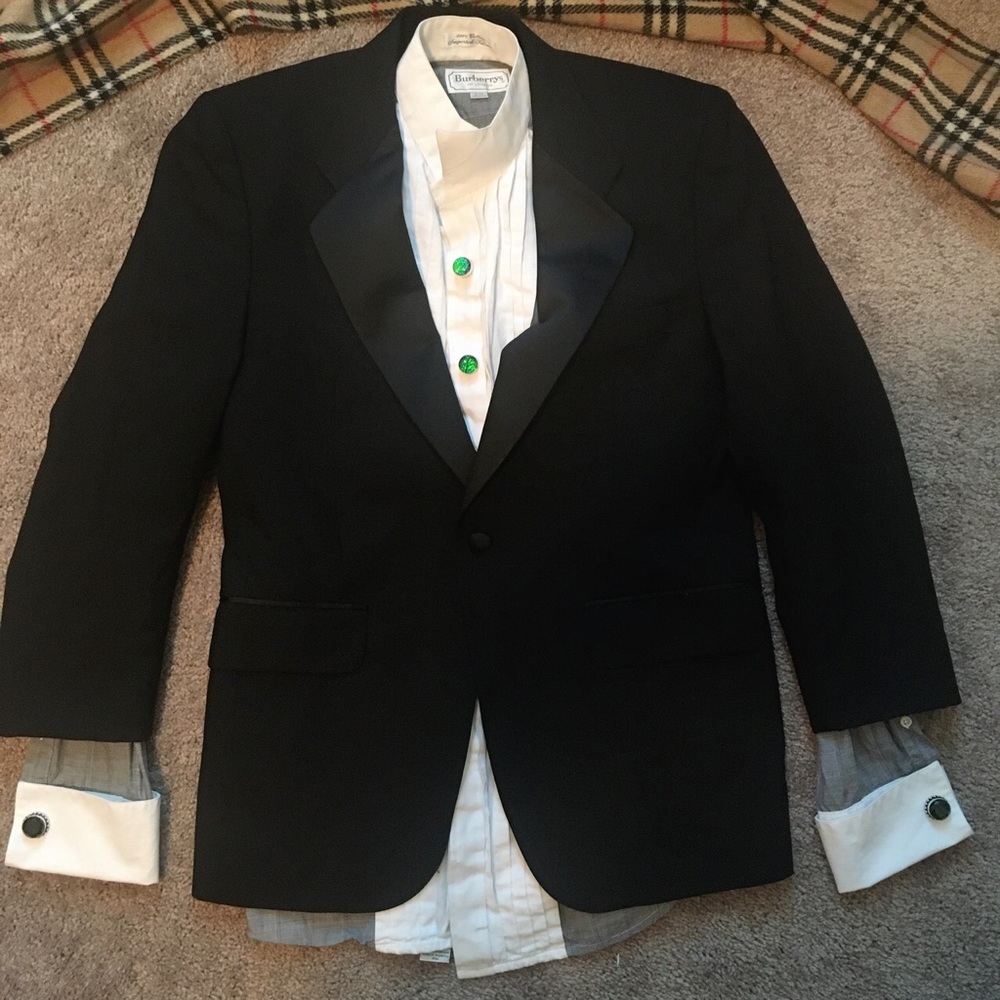 Burberry Burberry’s Black Mens Tuxedo Jacket M 38S